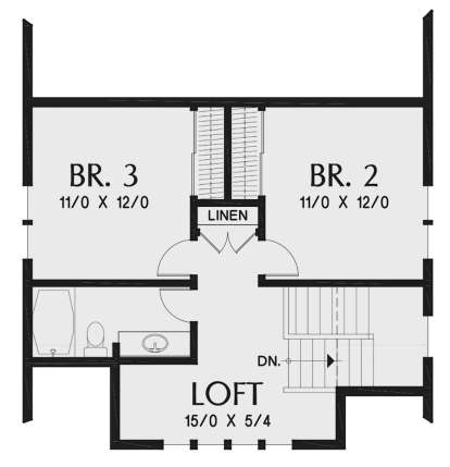 Second Floor for House Plan #2559-00834