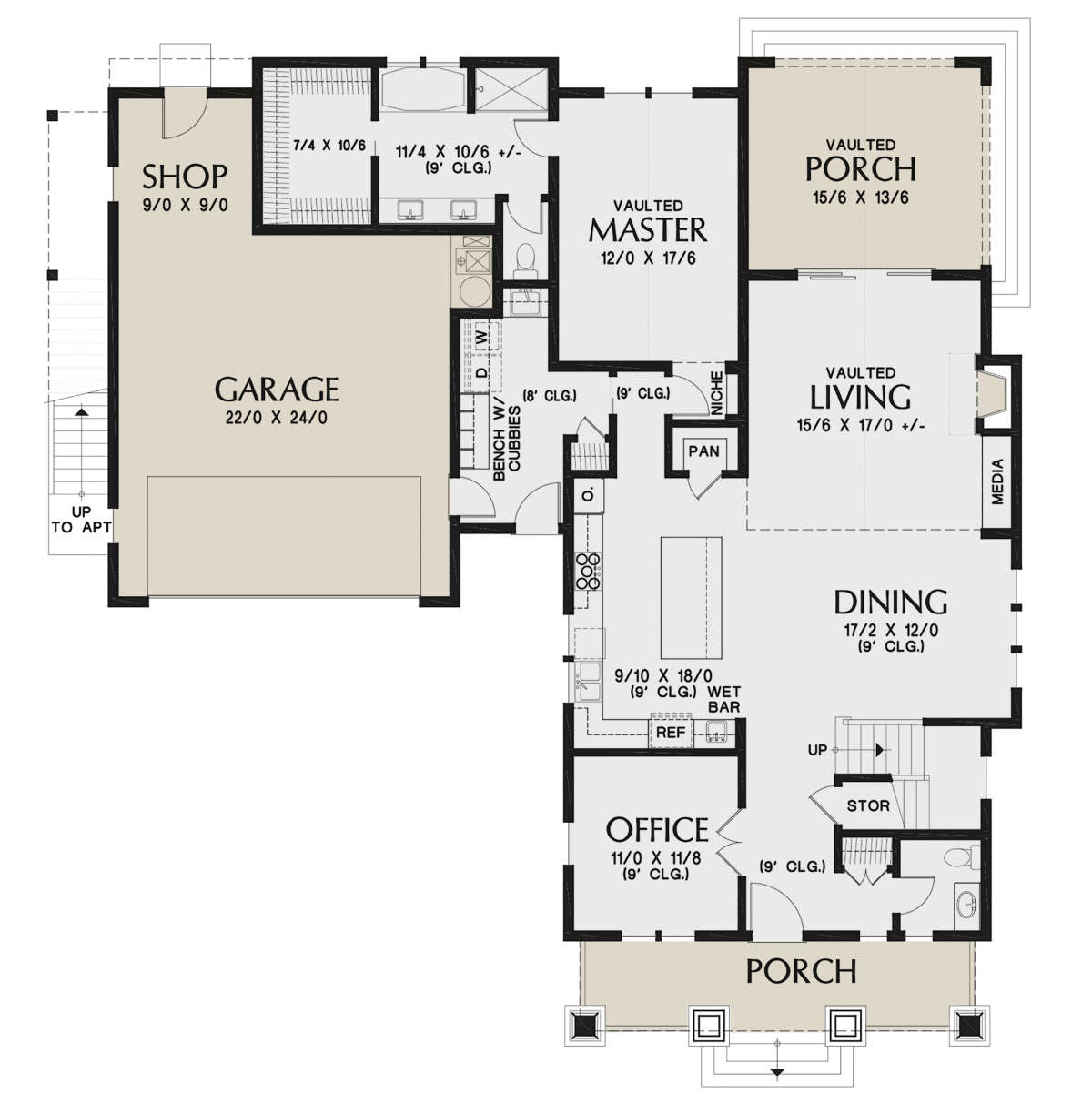 Main Floor for House Plan #2559-00835