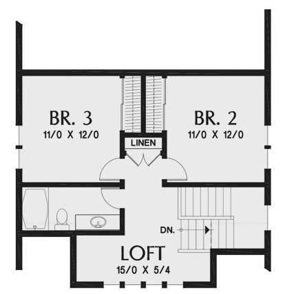 Second Floor for House Plan #2559-00835