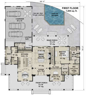 Main Floor for House Plan #098-00317