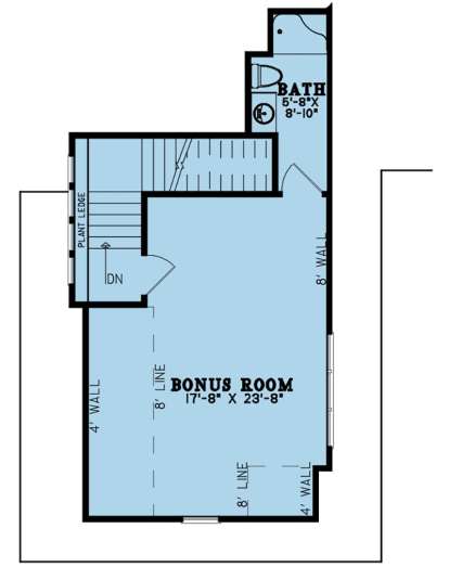 Bonus Room for House Plan #8318-00123