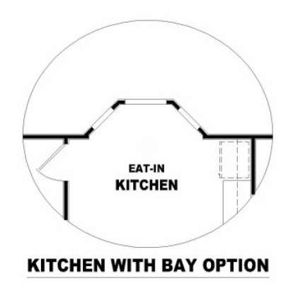 Optional Kitchen W/Bay Window for House Plan #053-00180