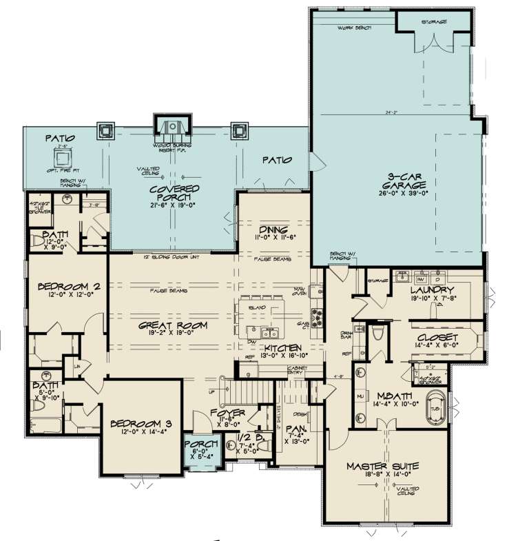 House Plan House Plan #23248 Drawing 1