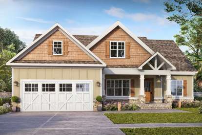Craftsman House Plan #6082-00168 Elevation Photo