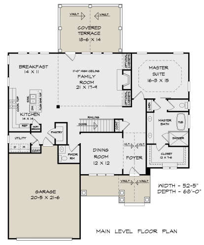 Main Floor for House Plan #6082-00168