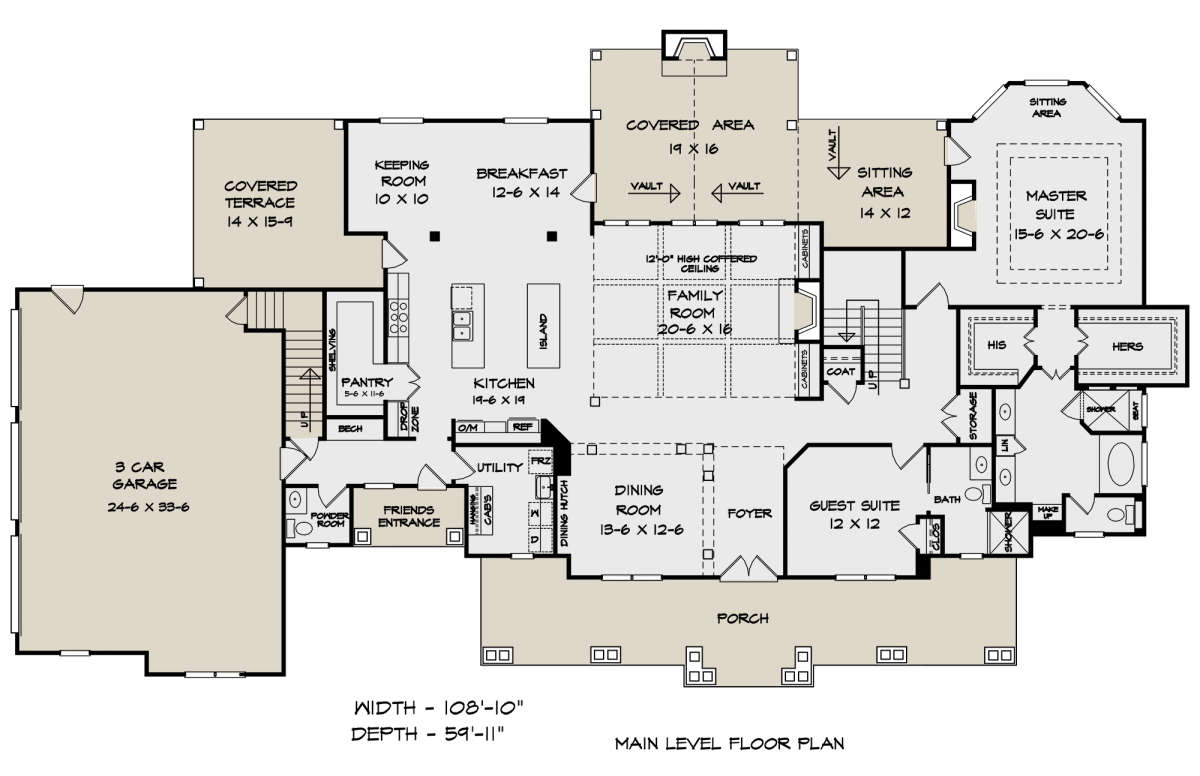 Main Floor for House Plan #6082-00170