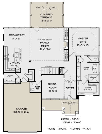 Main Floor for House Plan #6082-00171