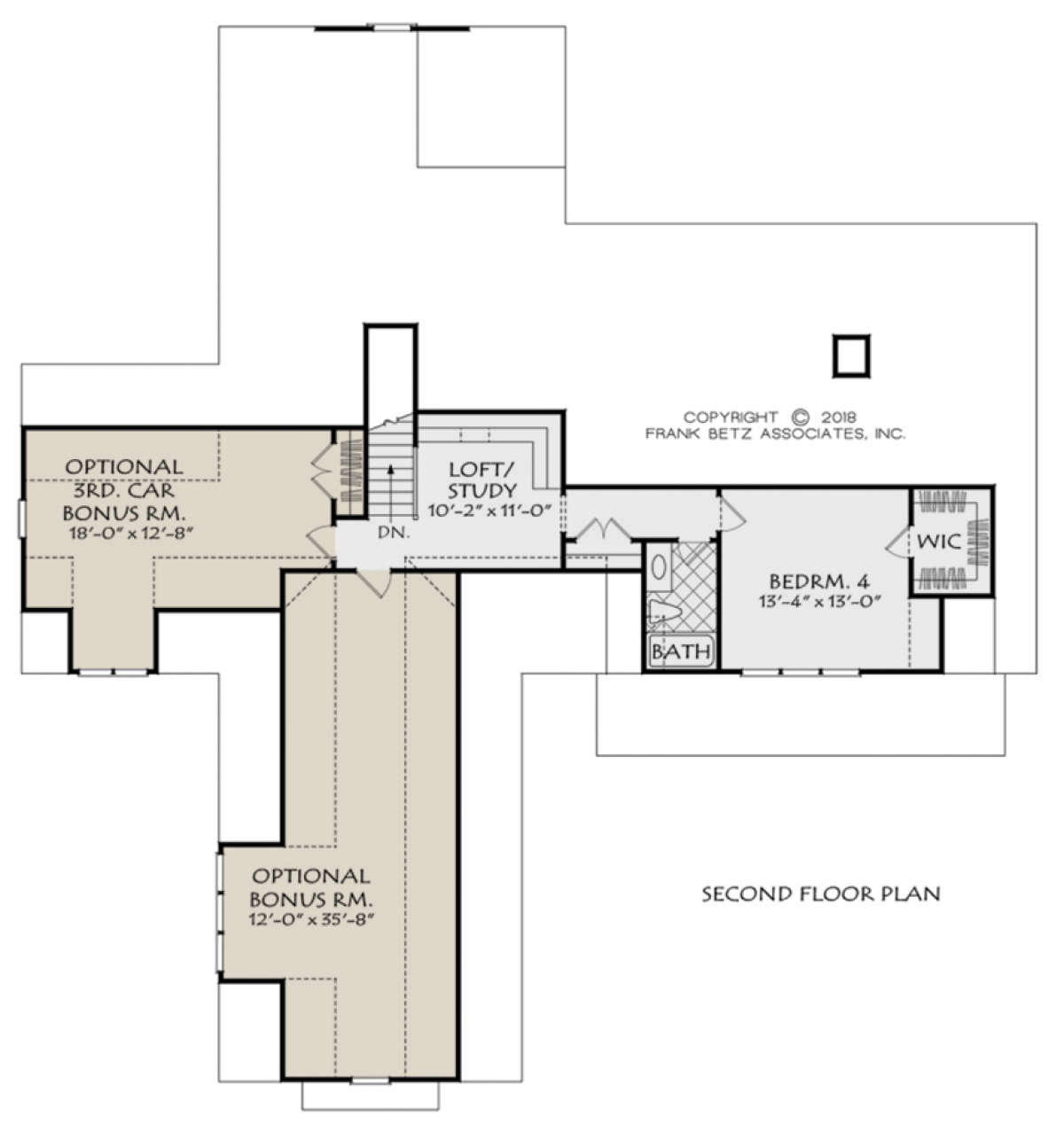 Second Floor for House Plan #8594-00317