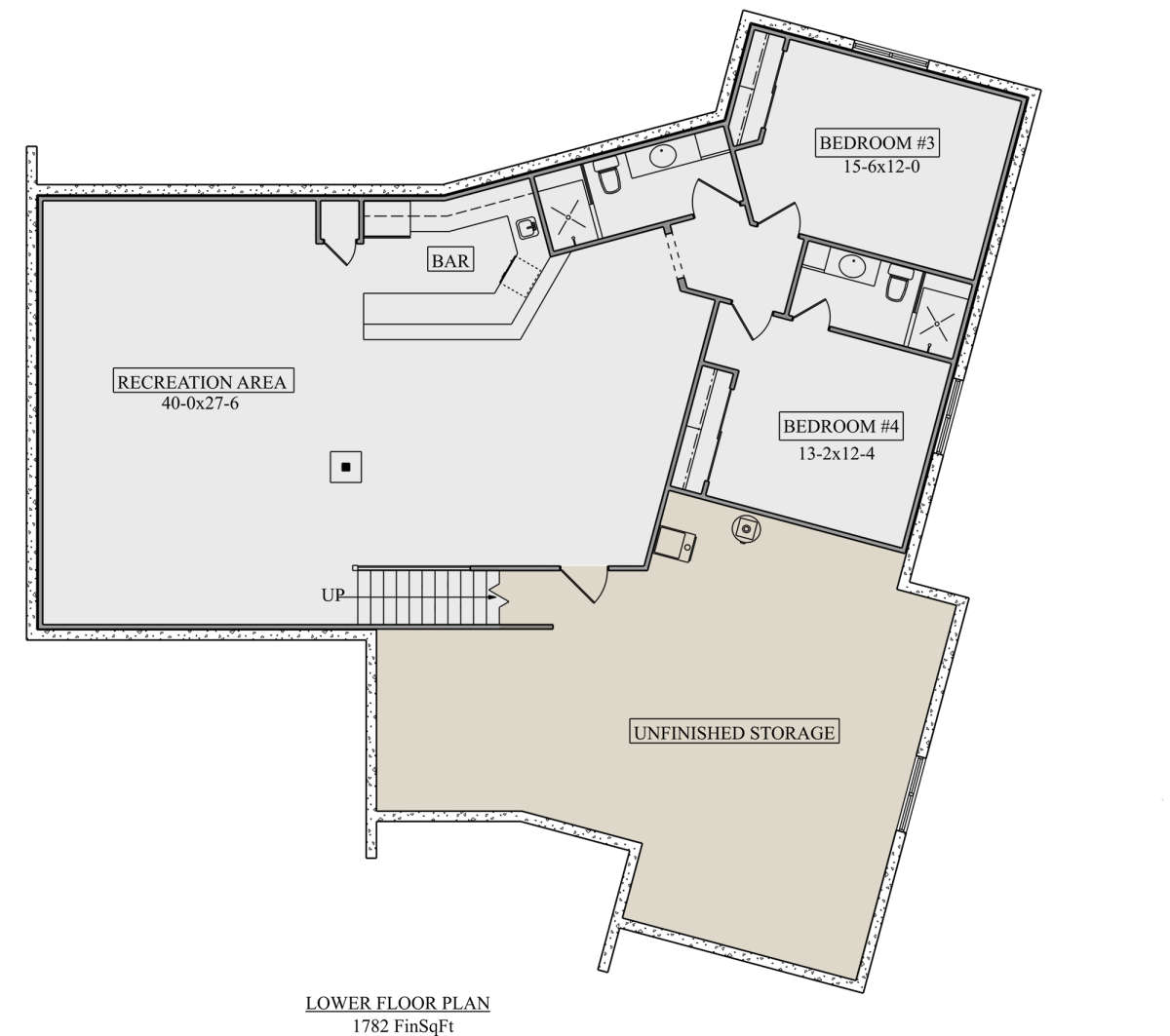 Basement for House Plan #5631-00117