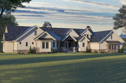 4 Bed, 3 Bath, 4679 Square Foot House Plan - #5631-00118