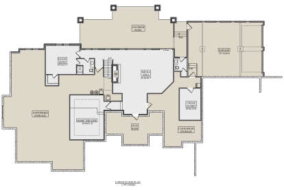 Basement for House Plan #5631-00118
