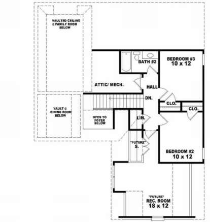 Second Floor for House Plan #053-00184