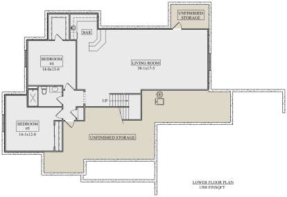 Basement for House Plan #5631-00119