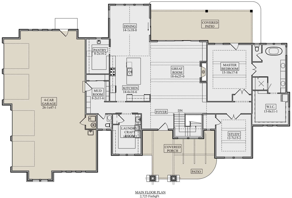 Main Floor for House Plan #5631-00120