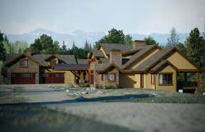 Mountain House Plan #5631-00122 Elevation Photo