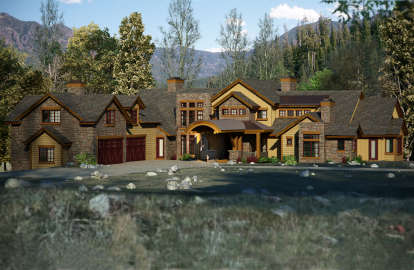 3 Bed, 3 Bath, 5935 Square Foot House Plan - #5631-00122