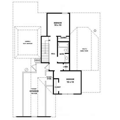 Second Floor for House Plan #053-00185