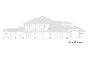 Luxury House Plan #207-00074 Elevation Photo