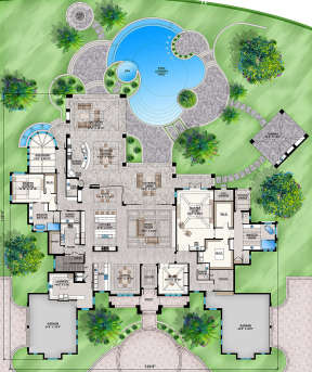 Main Floor for House Plan #207-00074