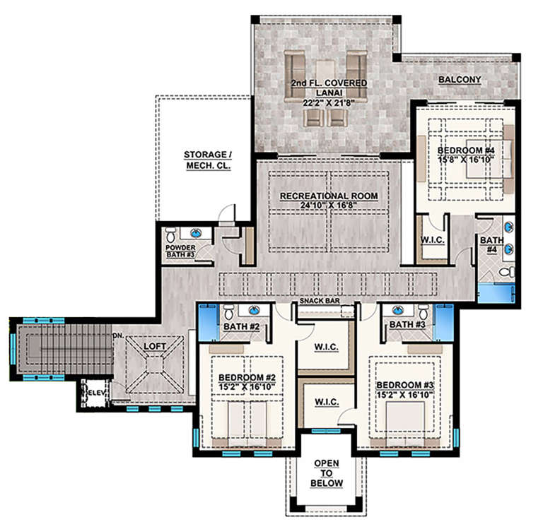 House Plan House Plan #23395 Drawing 2