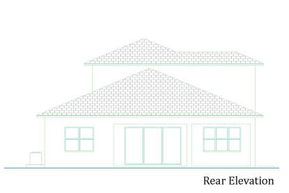 Florida House Plan #207-00077 Elevation Photo