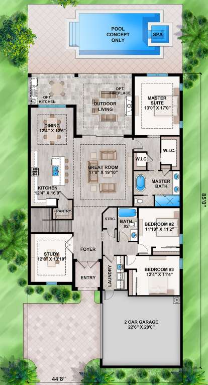 Main Floor for House Plan #207-00077