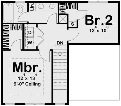 Second Floor for House Plan #963-00330