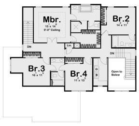 Second Floor for House Plan #963-00332