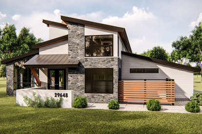 Contemporary House Plan #963-00333 Elevation Photo