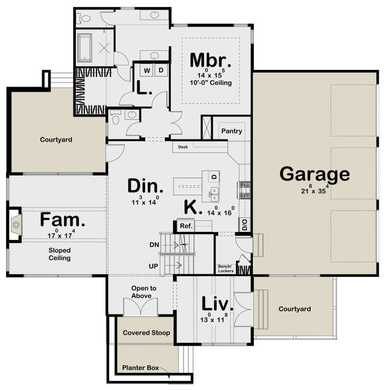 House Plan House Plan #23444 Drawing 1