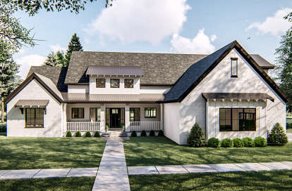 Modern Farmhouse House Plan #963-00334 Elevation Photo