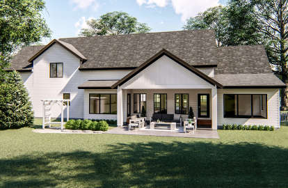 Modern Farmhouse House Plan #963-00334 Elevation Photo