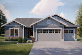 Craftsman House Plan #963-00335 Elevation Photo