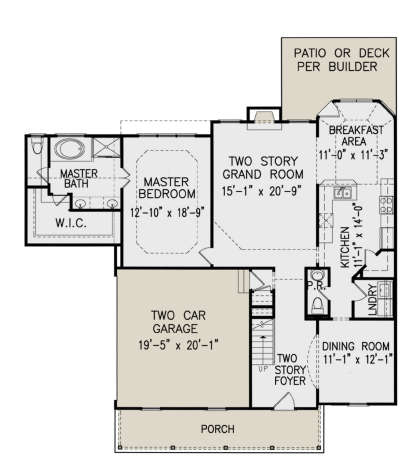 Main Floor for House Plan #699-00248