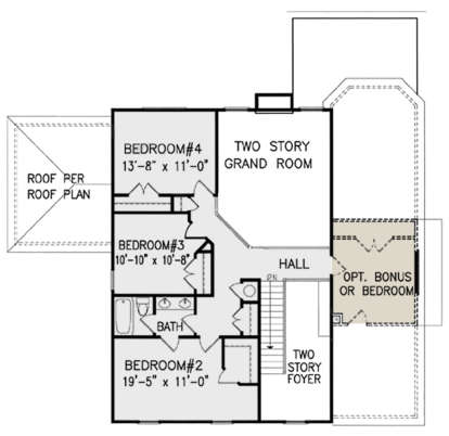 Second Floor for House Plan #699-00248