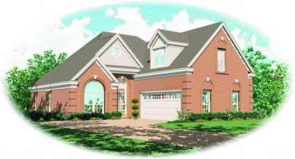 3 Bed, 2 Bath, 1943 Square Foot House Plan - #053-00187