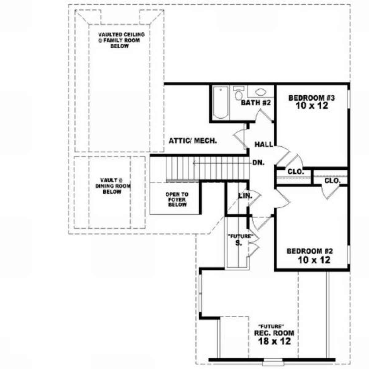 Second Floor for House Plan #053-00187