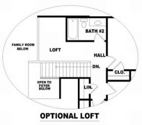 Optional Loft for House Plan #053-00187