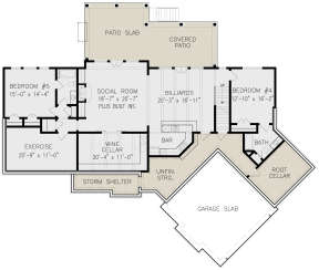 Basement for House Plan #699-00249