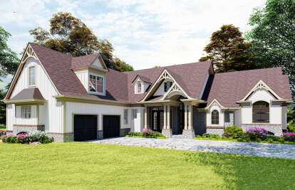 Craftsman House Plan #699-00250 Elevation Photo