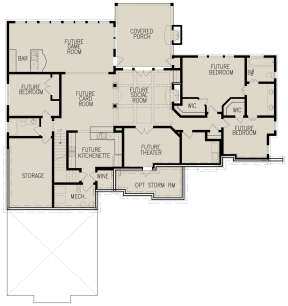Basement for House Plan #699-00250