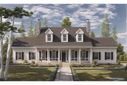 Southern House Plan #033-00044 Elevation Photo