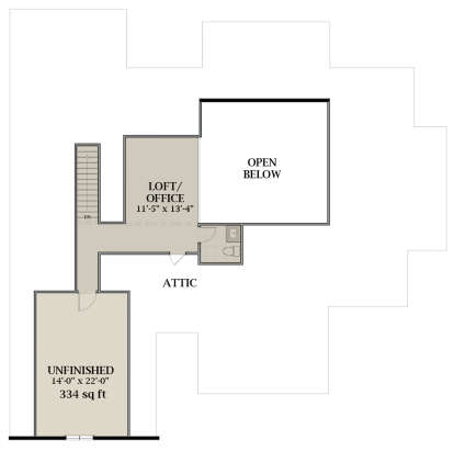 Optional Second Floor for House Plan #6849-00077