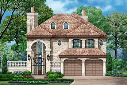 3 Bed, 3 Bath, 5239 Square Foot House Plan - #5445-00349
