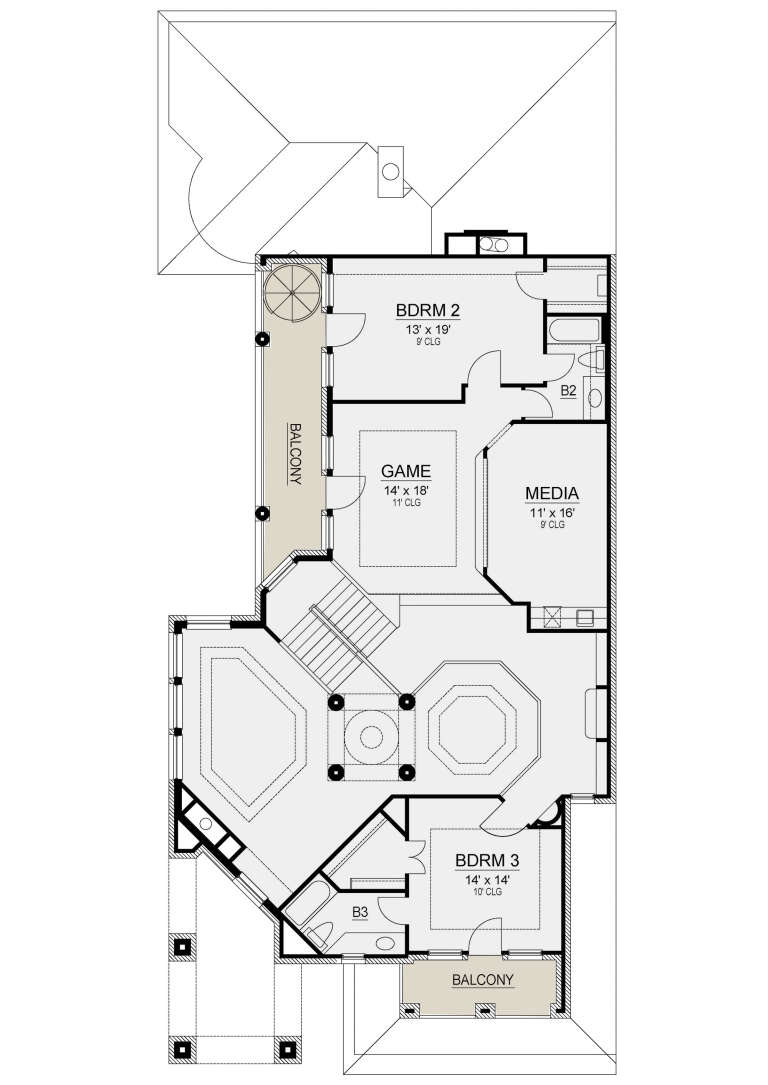House Plan House Plan #23509 Drawing 2