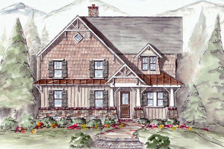 House Plan House Plan #23510 Front Elevation 