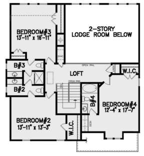 Second Floor for House Plan #699-00251