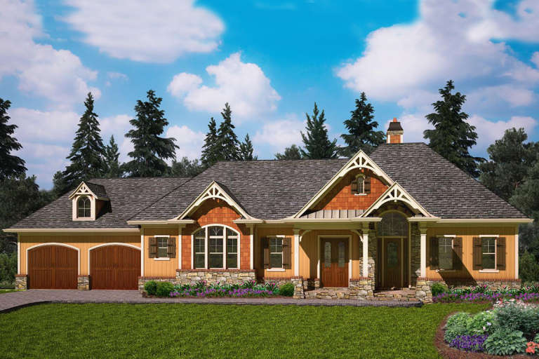 House Plan House Plan #23511 Front Elevation 