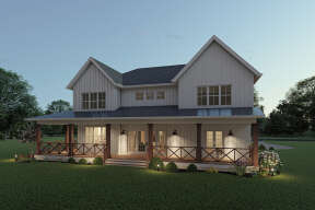 Modern Farmhouse House Plan #6849-00081 Elevation Photo