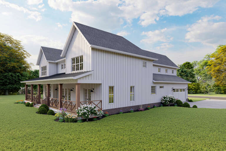 Modern Farmhouse House Plan #6849-00081 Elevation Photo